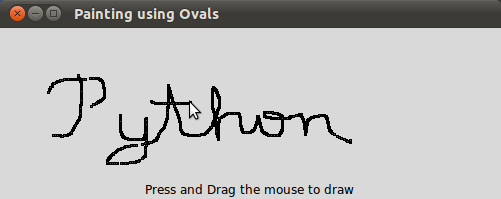 Painting /  Python in ein Canvas mit Mausbewegungen
zeichnen