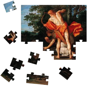 Apollo and Diana slay the Python, Marcantonio Bassetti, 1618 - 1729