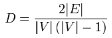 Formel für die Graph-Dichte
