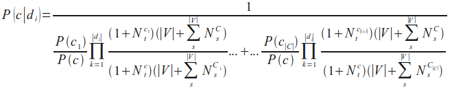 Die finale Klassifikationsformel in einer numerisch stabilen Form.