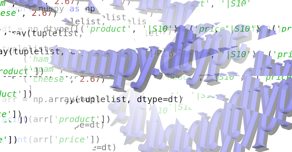 Numpy dtype