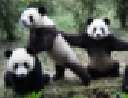 Spielende Pandas