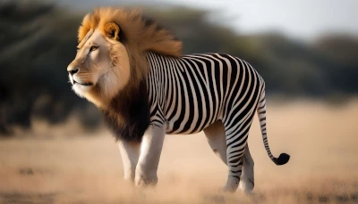 Zebra-Löwe-hybrid